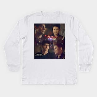 Malec Kiss Kids Long Sleeve T-Shirt